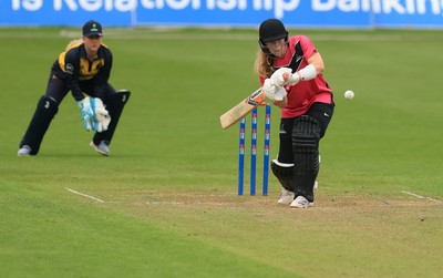 190425 - Glamorgan Women v Sussex Sharks, Metro Bank One Day Cup - Mollie Adams of Sussex Sharks plays a shot