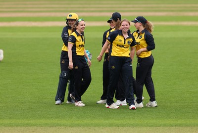 190425 - Glamorgan Women v Sussex Sharks, Metro Bank One Day Cup - Glamorgan Women celebrate
