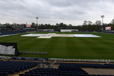 190425 - Glamorgan Women v Sussex Women - Metro Bank One Day Cup - The start of play is delayed at Sophia Gardens due to poor weather from the night before