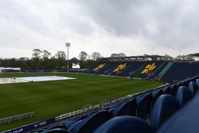 190425 - Glamorgan Women v Sussex Women - Metro Bank One Day Cup - The start of play is delayed at Sophia Gardens due to poor weather from the night before