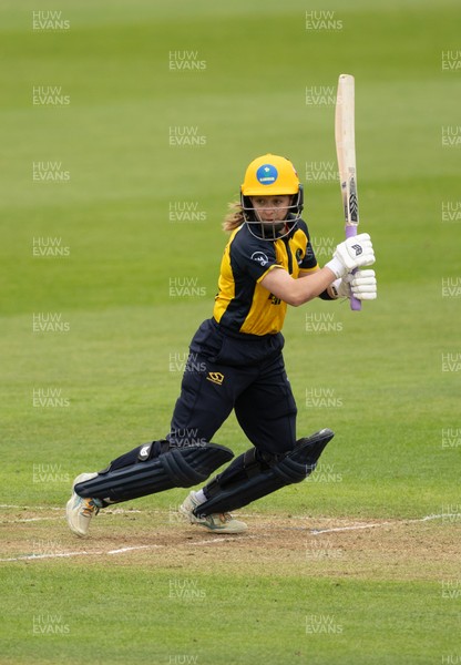 190425 - Glamorgan Women v Sussex Sharks, Metro Bank One Day Cup - Bethan Gammon of Glamorgan Women plays a shot