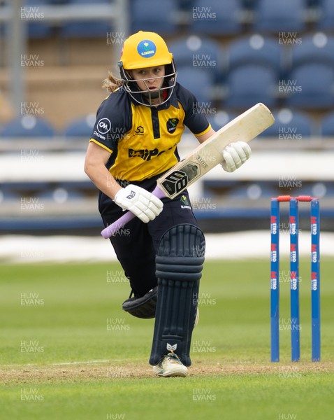 190425 - Glamorgan Women v Sussex Sharks, Metro Bank One Day Cup - Bethan Gammon of Glamorgan Women plays a shot