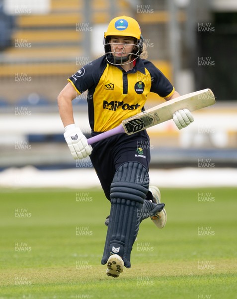 190425 - Glamorgan Women v Sussex Sharks, Metro Bank One Day Cup - Bethan Gammon of Glamorgan Women plays a shot