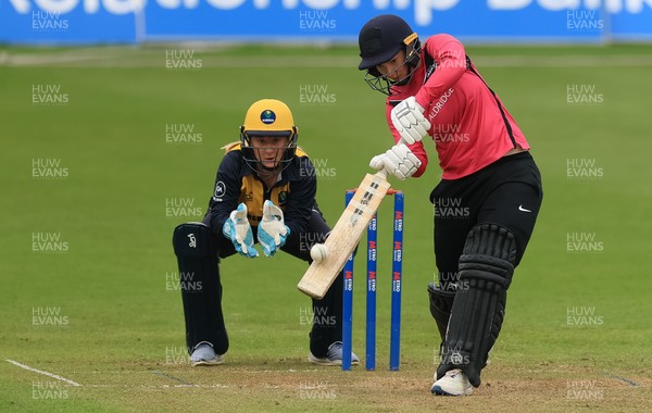 190425 - Glamorgan Women v Sussex Sharks, Metro Bank One Day Cup - Jazz Westley of Sussex Sharks plays a shot