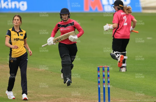 190425 - Glamorgan Women v Sussex Sharks, Metro Bank One Day Cup - Jazz Westley of Sussex Sharks plays a shot