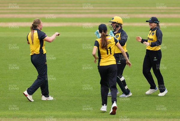 190425 - Glamorgan Women v Sussex Sharks, Metro Bank One Day Cup - Glamorgan Women celebrate