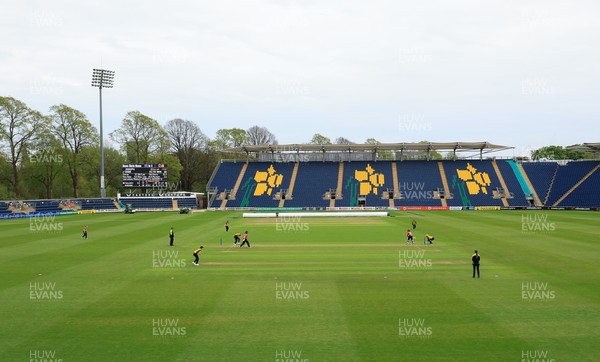 190425 - Glamorgan Women v Sussex Sharks, Metro Bank One Day Cup - A general view of the ground during the match