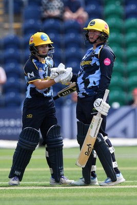 050726 - Glamorgan Women v Worcestershire Rapids Women - Vitality Blast Women League 2 - Lauren Parfitt of Glamorgan Women hits 50