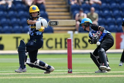 050726 - Glamorgan Women v Worcestershire Rapids Women - Vitality Blast Women League 2 - Bethan Gammon of Glamorgan Women batting