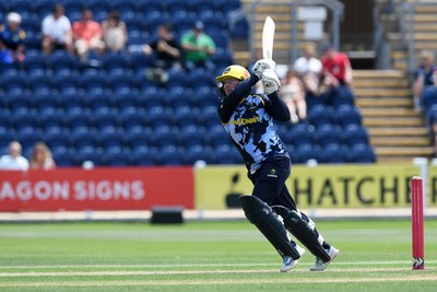 050726 - Glamorgan Women v Worcestershire Rapids Women - Vitality Blast Women League 2 - Lauren Parfitt of Glamorgan Women batting