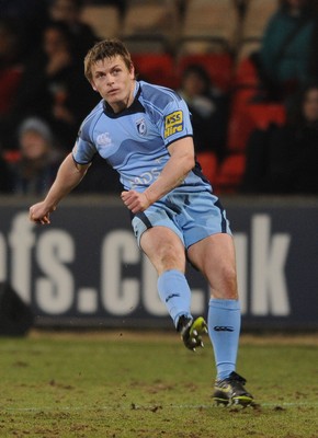 19.02.10 - Glasgow v Cardiff Blues - Magners League - Ben Blair of Cardiff Blues converts a penalty. 