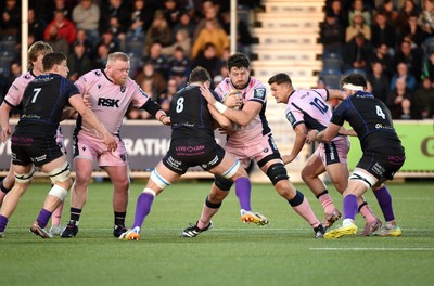 080526 - Glasgow Warriors v Cardiff Rugby - United Rugby Championship - Rory Thornton of Cardiff is tackled by Jack Dempsey of Glasgow 