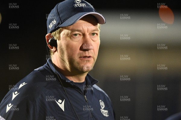 080526 - Glasgow Warriors v Cardiff Rugby - United Rugby Championship - Cardiff Head Coach Corniel van Zyl at full time