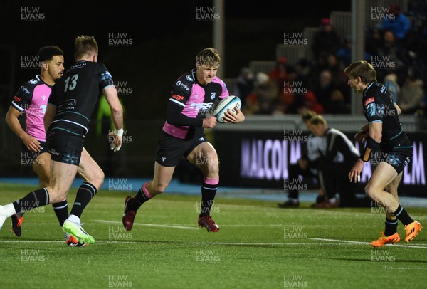 220324 - Glasgow Warriors v Cardiff Rugby - United Rugby Championship - Jacob Beetham of Cardiff Rugby full back