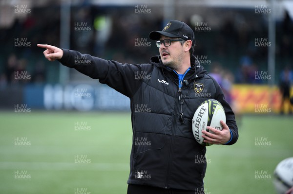 010423 - Glasgow Warriors v Dragons RFC - EPCR Challenge Cup - Dragons head coach Dai Flannegan during the warm up before kick off
