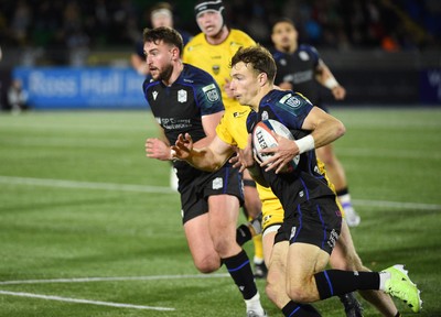 111025 - Glasgow Warriors v Dragons RFC - United Rugby Championship - Jamie Dobie of Glasgow Warriors bursts down the wing