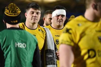 Chris Coleman of Dragons leaves the field dejected at full time following a 49-0 defeat to the home team