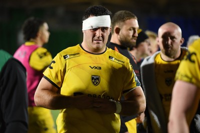 Chris Coleman of Dragons leaves the field dejected at full time following a 49-0 defeat to the home team