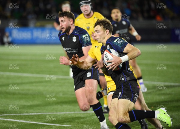 111025 - Glasgow Warriors v Dragons RFC - United Rugby Championship - Jamie Dobie of Glasgow Warriors bursts down the wing
