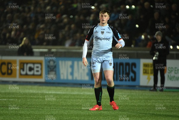 170224 - Glasgow Warriors v Dragons RFC - United Rugby Championship - Oli Andrew of Dragons makes his debut