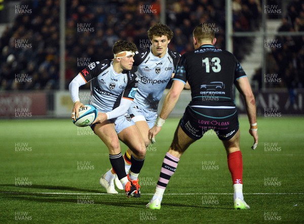 170224 - Glasgow Warriors v Dragons RFC - United Rugby Championship - Will Reed of Dragons