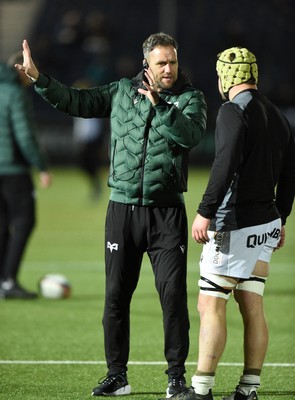 010325 - Glasgow Warriors v Ospreys - United Rugby Championship - Ospreys head coach Mark Jones 