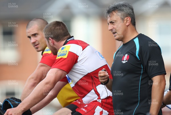 180812 - Gloucester Rugby v Cardiff Blues, Pre-season Friendly - Director of Rugby at Gloucester Nigel Davies