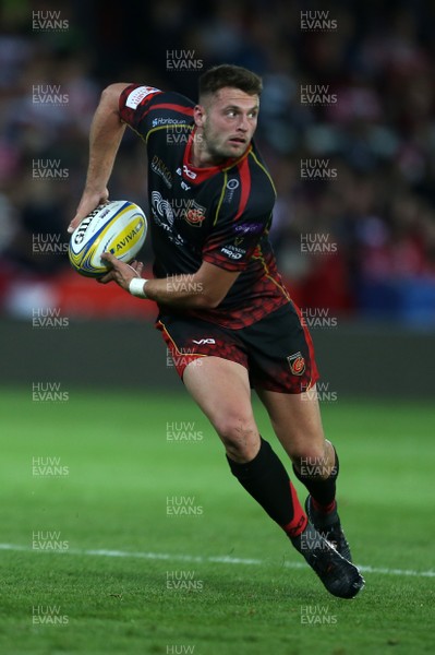 230818 - Gloucester Rugby v Dragons - Pre Season Friendly - Josh Lewis of Dragons