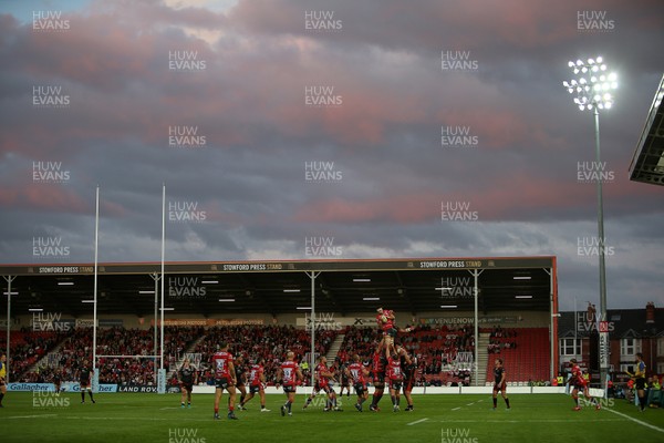230818 - Gloucester Rugby v Dragons - Pre Season Friendly - Gloucester win the line out
