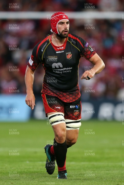 230818 - Gloucester Rugby v Dragons - Pre Season Friendly - Cory Hill of Dragons