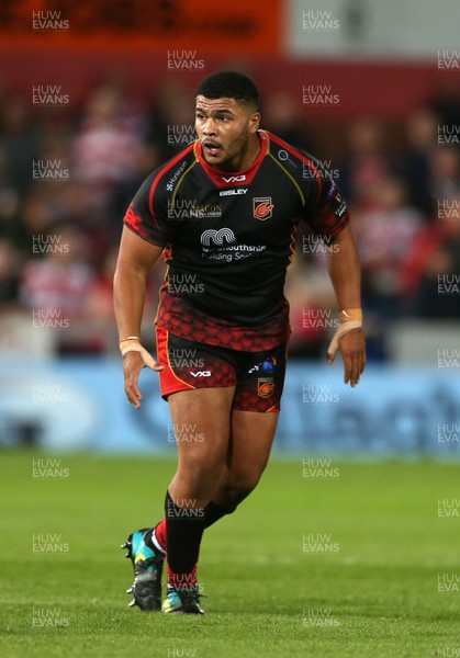 230818 - Gloucester Rugby v Dragons - Pre Season Friendly - Leon Brown of Dragons
