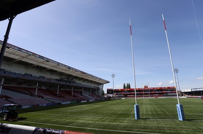 270425 - Gloucester Rugby v Exeter Chiefs - Premiership - General View of Kingsholm Stadium