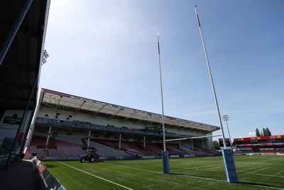 270425 - Gloucester Rugby v Exeter Chiefs - Premiership - General View of Kingsholm Stadium