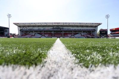 270425 - Gloucester Rugby v Exeter Chiefs - Premiership - General View of Kingsholm Stadium