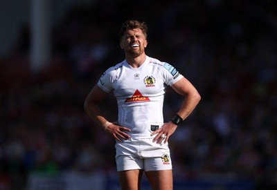 270425 - Gloucester Rugby v Exeter Chiefs - Premiership - Dejected Henry Slade of Exeter Chiefs 