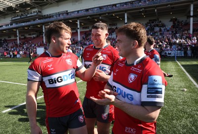 270425 - Gloucester Rugby v Exeter Chiefs - Premiership - Freddie Thomas of Gloucester at full time