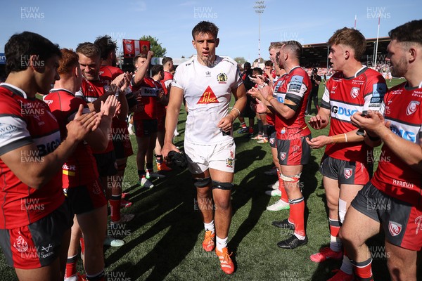 270425 - Gloucester Rugby v Exeter Chiefs - Premiership - Dejected Dafydd Jenkins of Exeter Chiefs at full time