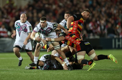 120424 - Gloucester v Ospreys - European Challenge Cup Quarter Final - Morgan Morse of Ospreys 