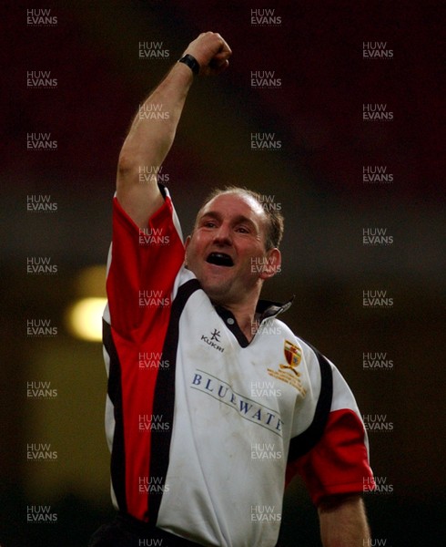 230405 - Glyncoch v Trefil - The Worthington Districts Cup Final -  Trefil's Christopher Thew celebrates try