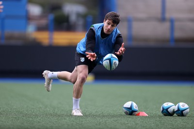 080424 - Picture shows new Cardiff Rugby signing Gonzalo Bertranou in training today