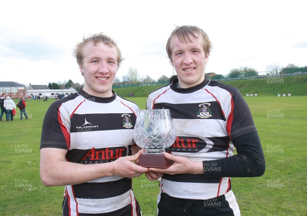 270413 Gowerton RFC - Division 5 West Champions - Gowerton brothers Gareth and Rob John 