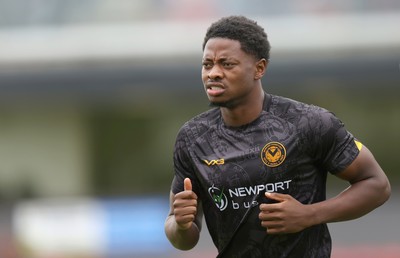 160825 - Grimsby Town v Newport County - Sky Bet League 2 - Bobby Kamwa of Newport