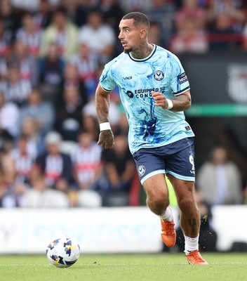 160825 - Grimsby Town v Newport County - Sky Bet League 2 - Courtney Baker-Richardson of Newport