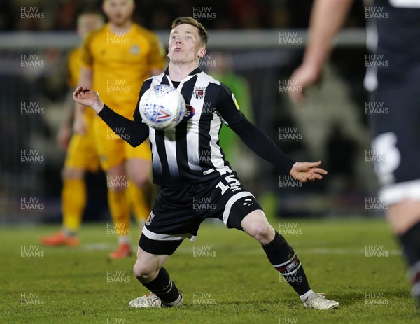 250220 - Grimsby Town v Newport County - Sky Bet League 2 - Harry Clifton of Grimsby Town