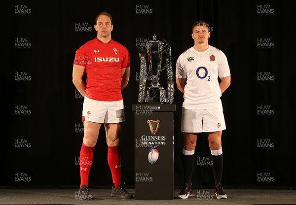 230119 - Guinness 6 Nations Launch at the Hurlingham Club - Wales Captain Alun Wyn Jones and England Captain Owen Farrell