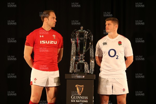 230119 - Guinness 6 Nations Launch at the Hurlingham Club - Wales Captain Alun Wyn Jones and England Captain Owen Farrell