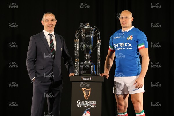 230119 - Guinness 6 Nations Launch at the Hurlingham Club - Italy Head Coach Conor O'Shea and Sergio Parisse