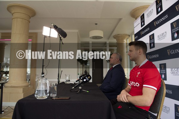 260122 - Guinness Six Nations Launch - Wayne Pivac and Dan Biggar during the Virtual Guinness Six Nations Launch