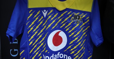 271225 - Gwalia Lightning v Brython Thunder, Celtic Challenge - Gwalia Lightning shirt hangs in the changing room ahead of the match