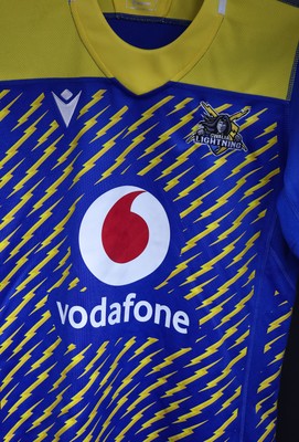 271225 - Gwalia Lightning v Brython Thunder, Celtic Challenge - Gwalia Lightning shirt hab]ngs in the changing room ahead of the match